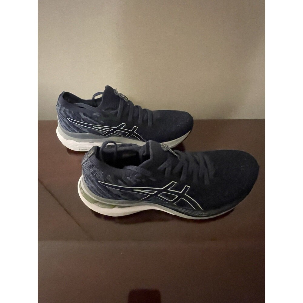 Asics Gel-Kayano 32 Shoes Mens 9 Blue/Black White Daily Road Jogging Trainer - Picture 2 of 9